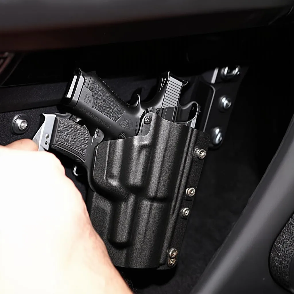 Car Holster Installation