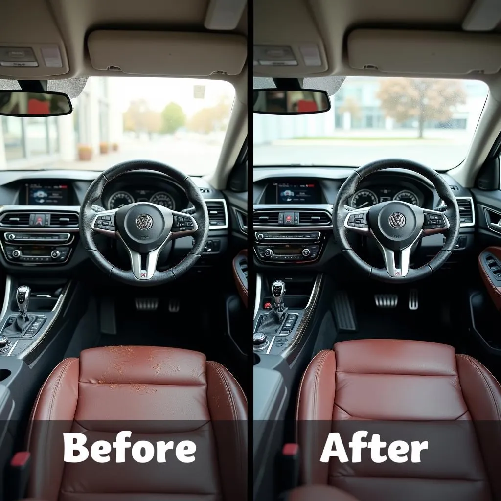 Car Interior Transformation Before &amp; After Detailing