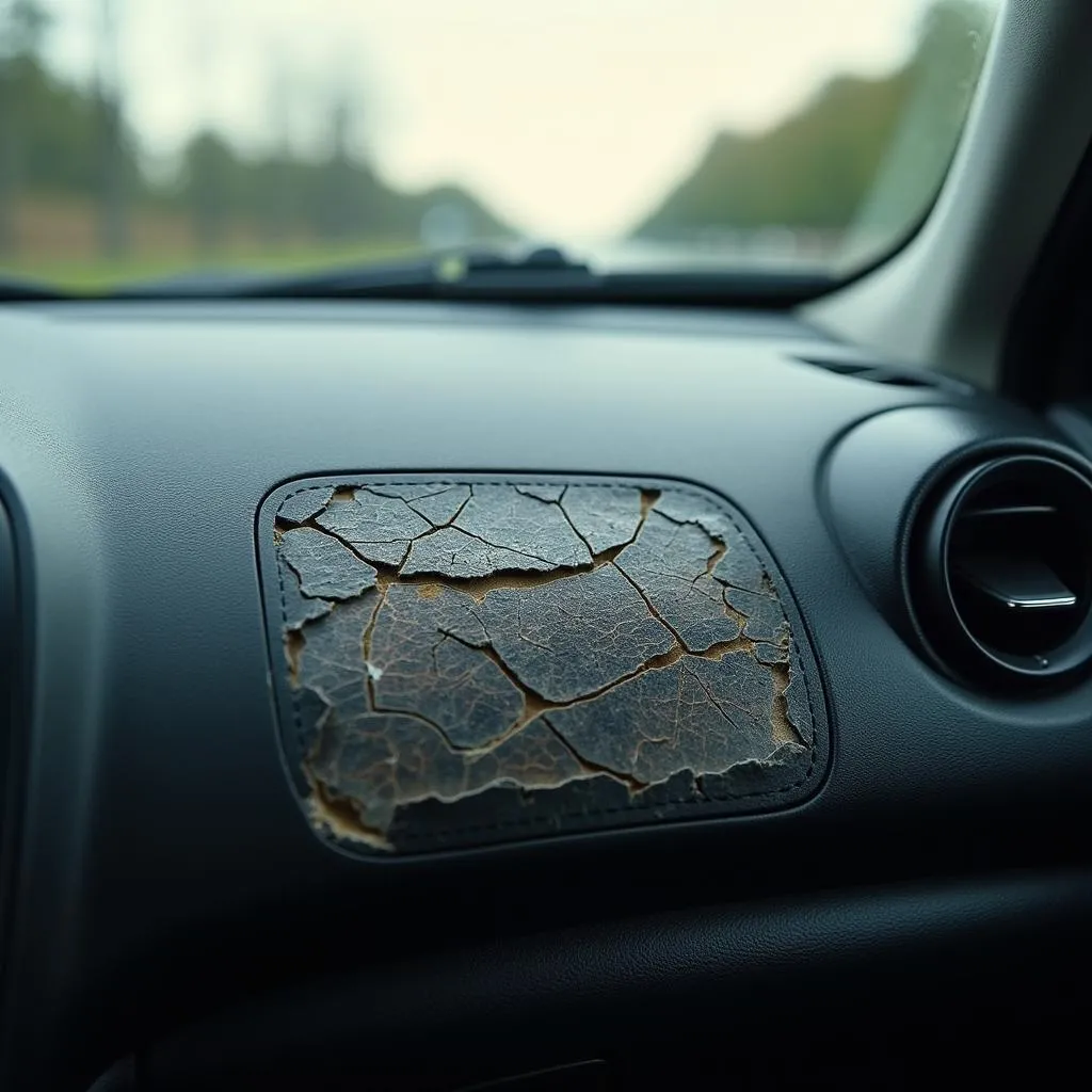 Car Interior Damaged by Sun