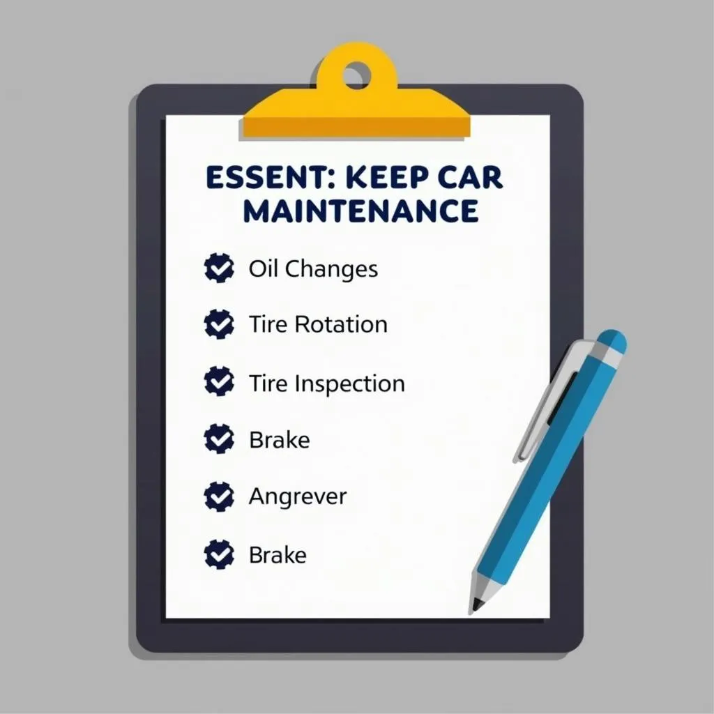 Car Maintenance Checklist