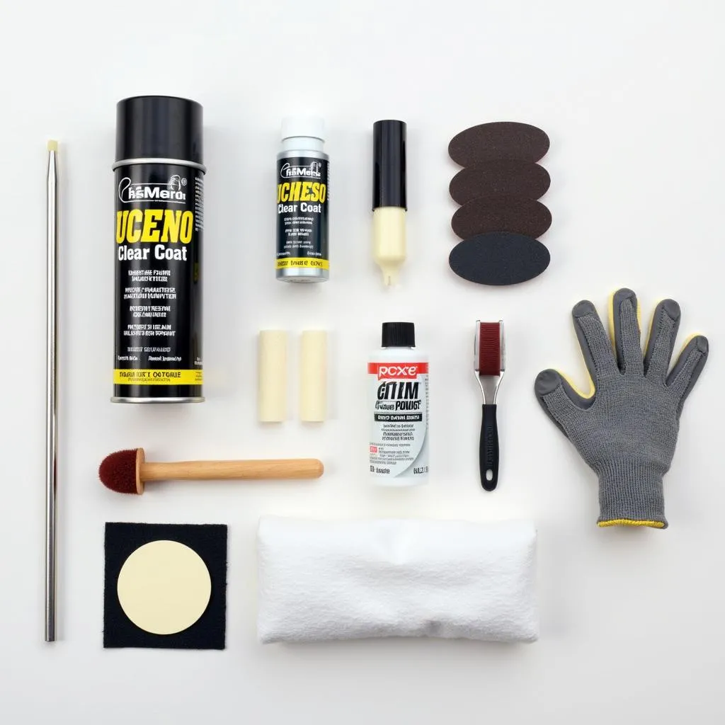 Car paint repair kit contents