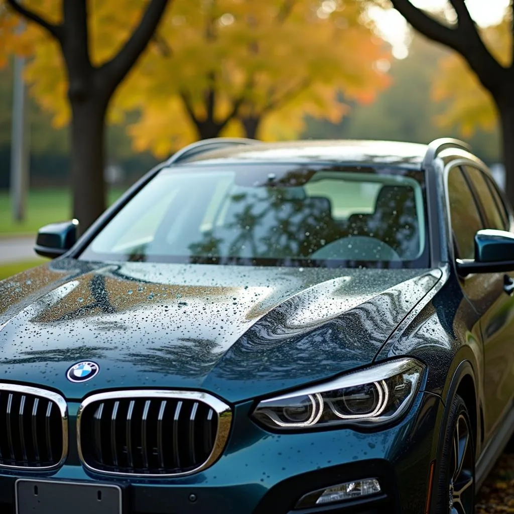 Car Covered in Sap