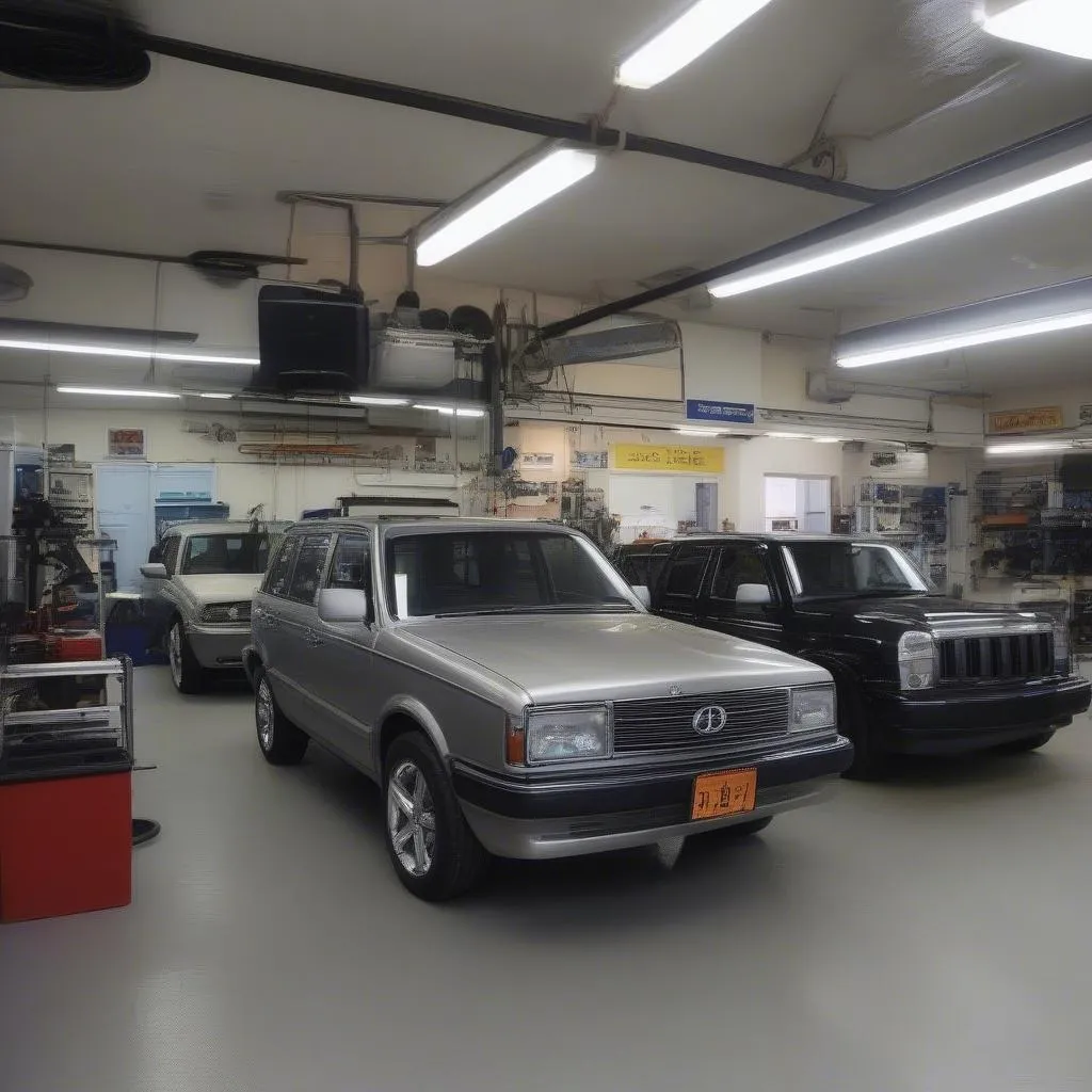 Car Repair Shop Interior