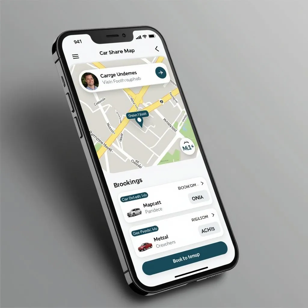 Car Sharing App Interface