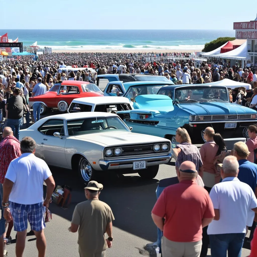 Oceanside Car Show Crowd