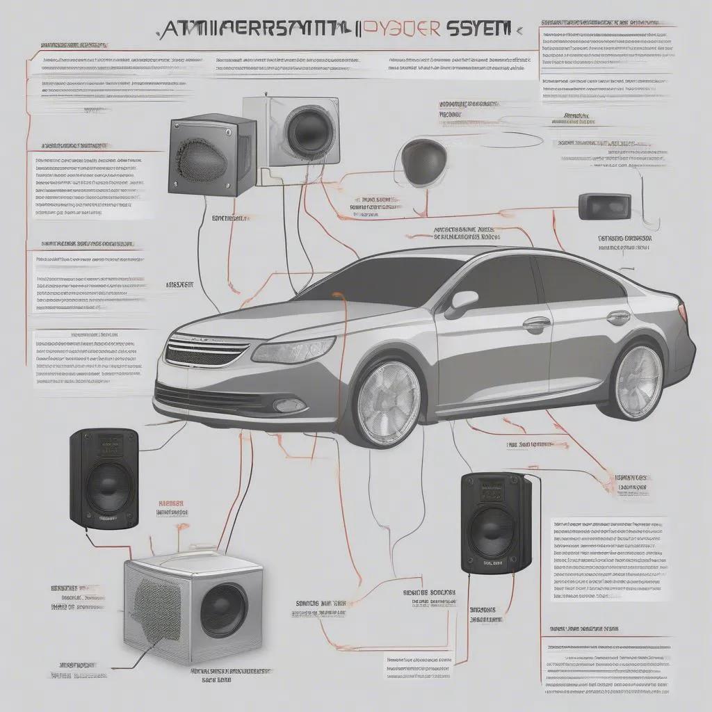 Car speaker system setup