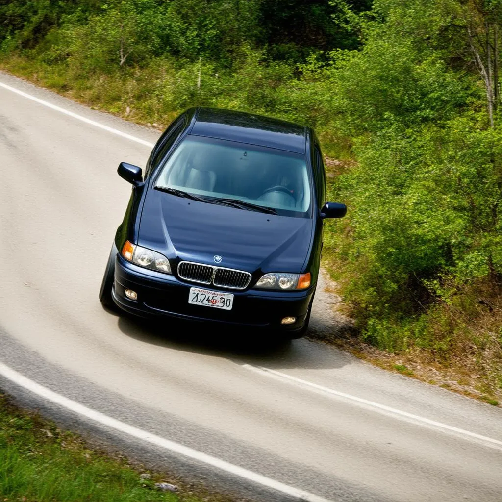 Car Swaying on Road