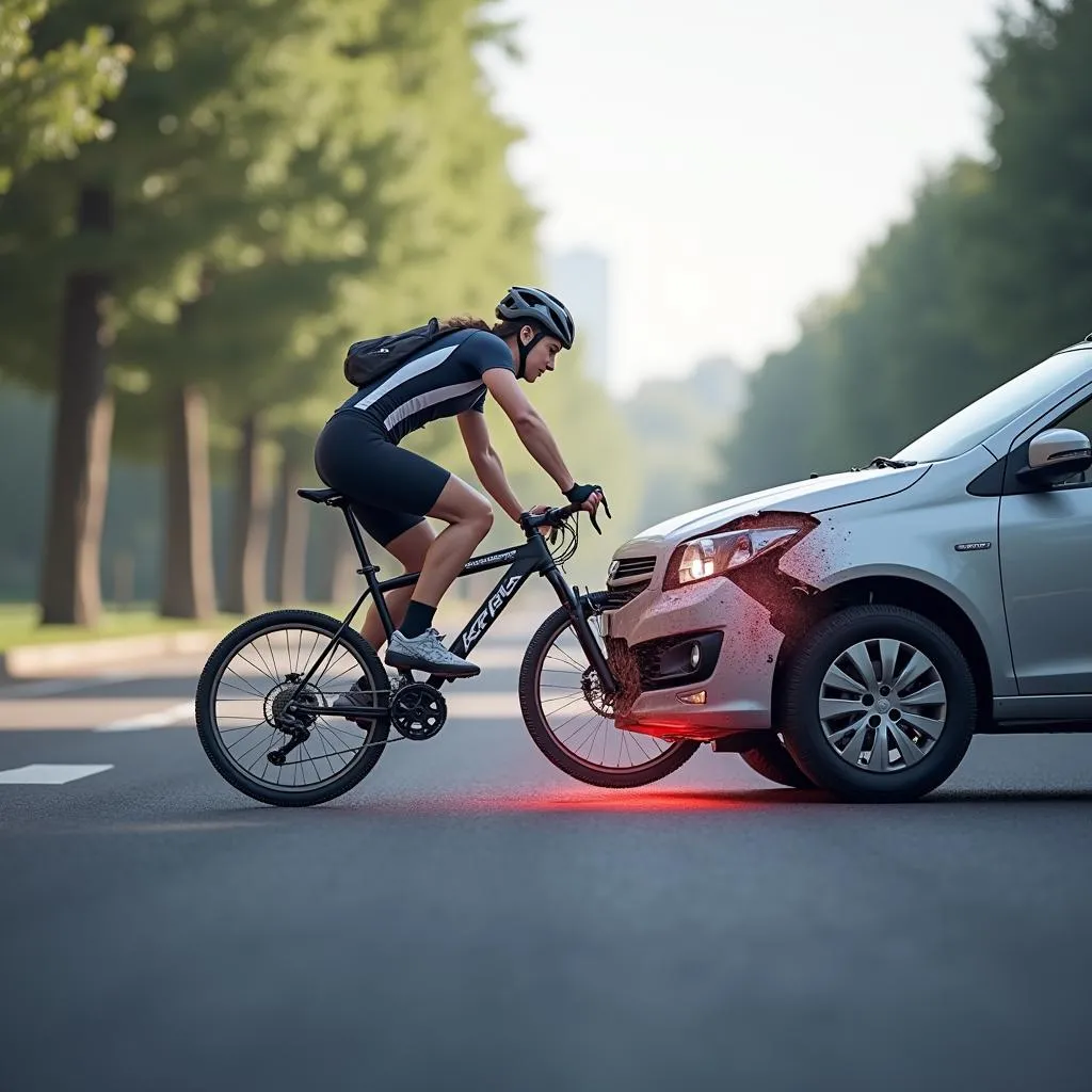 Car vs. Bicycle Collision Simulation