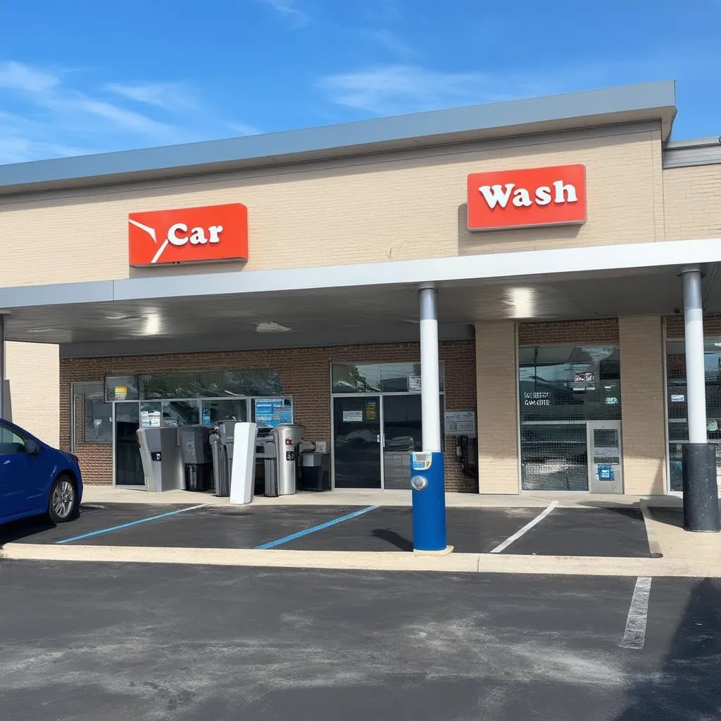 modern car wash exterior