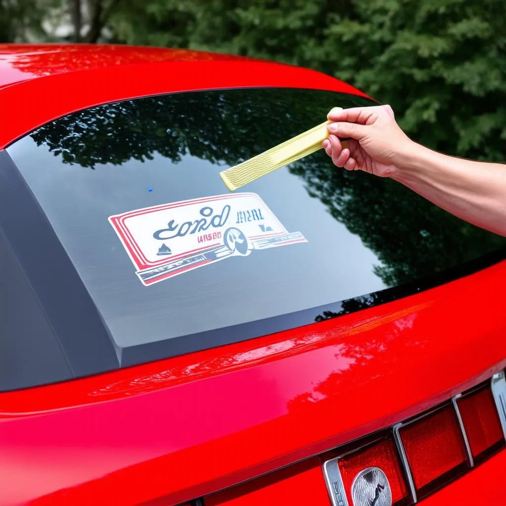 Applying a Car Decal