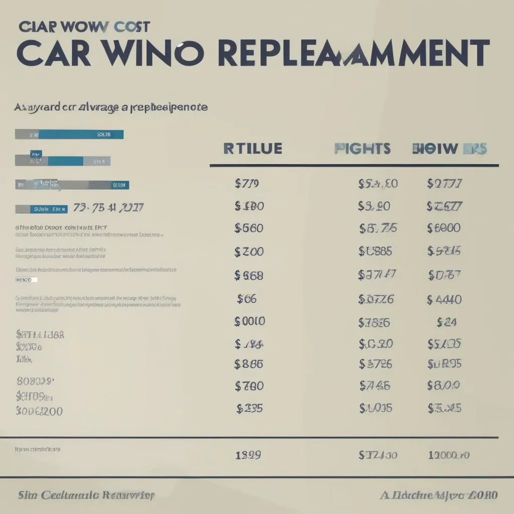 car window replacement cost