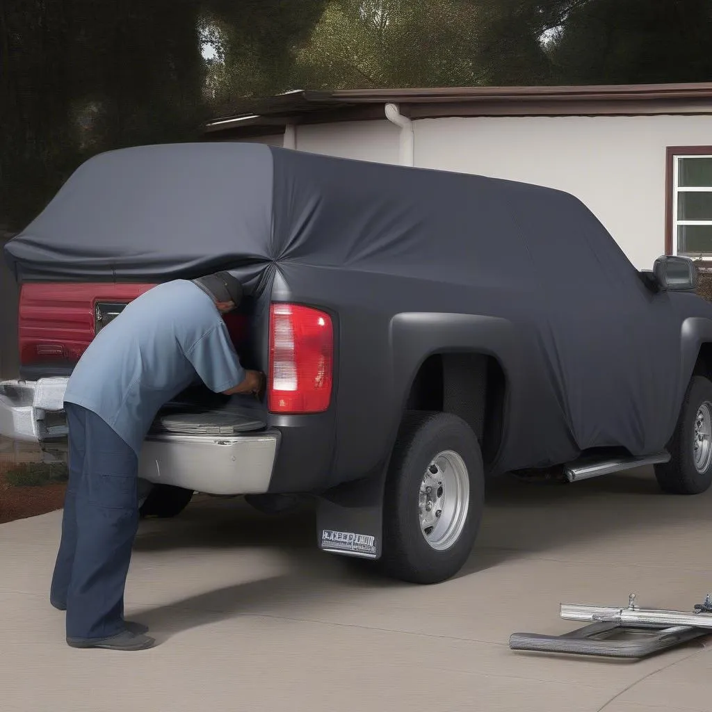 car cover installation