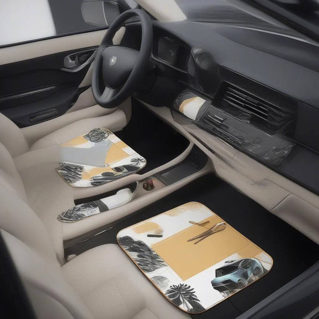 Car placemats enhance car aesthetics