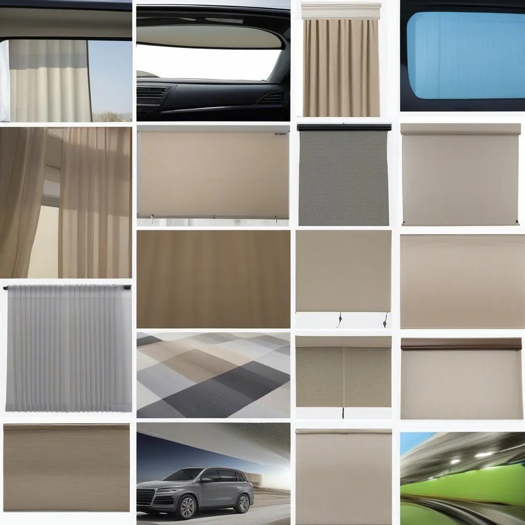 Types of car window shades