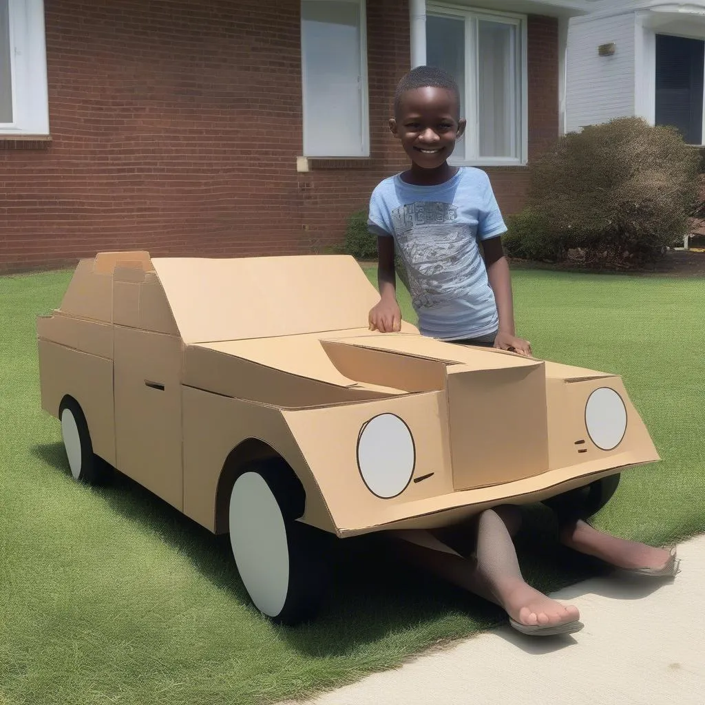 cardboard cutout car for kids