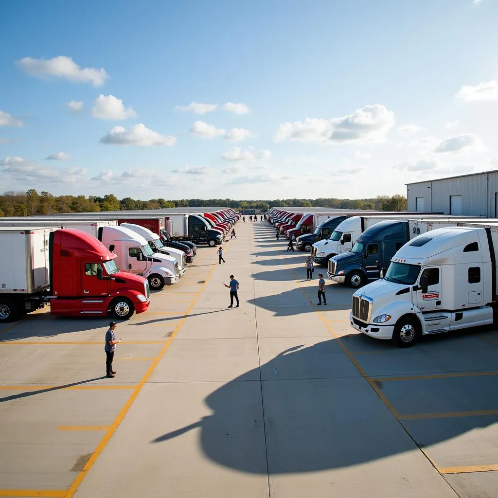 Career Trucking School Tyler Texas Training Yard