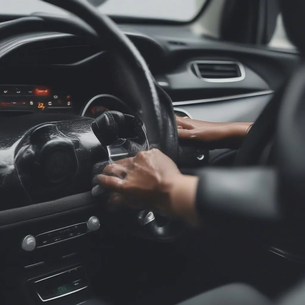 Cleaning car interior