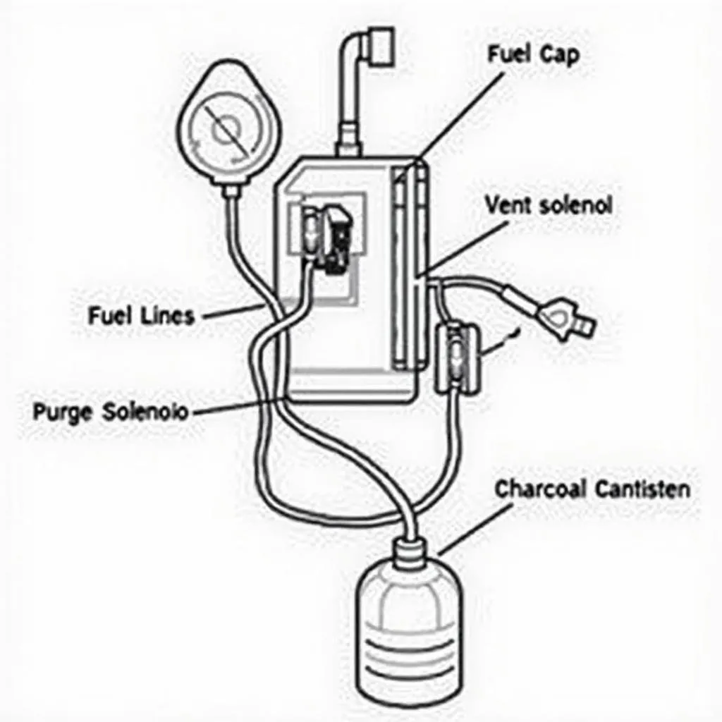 Chevy Classic EVAP system components diagram