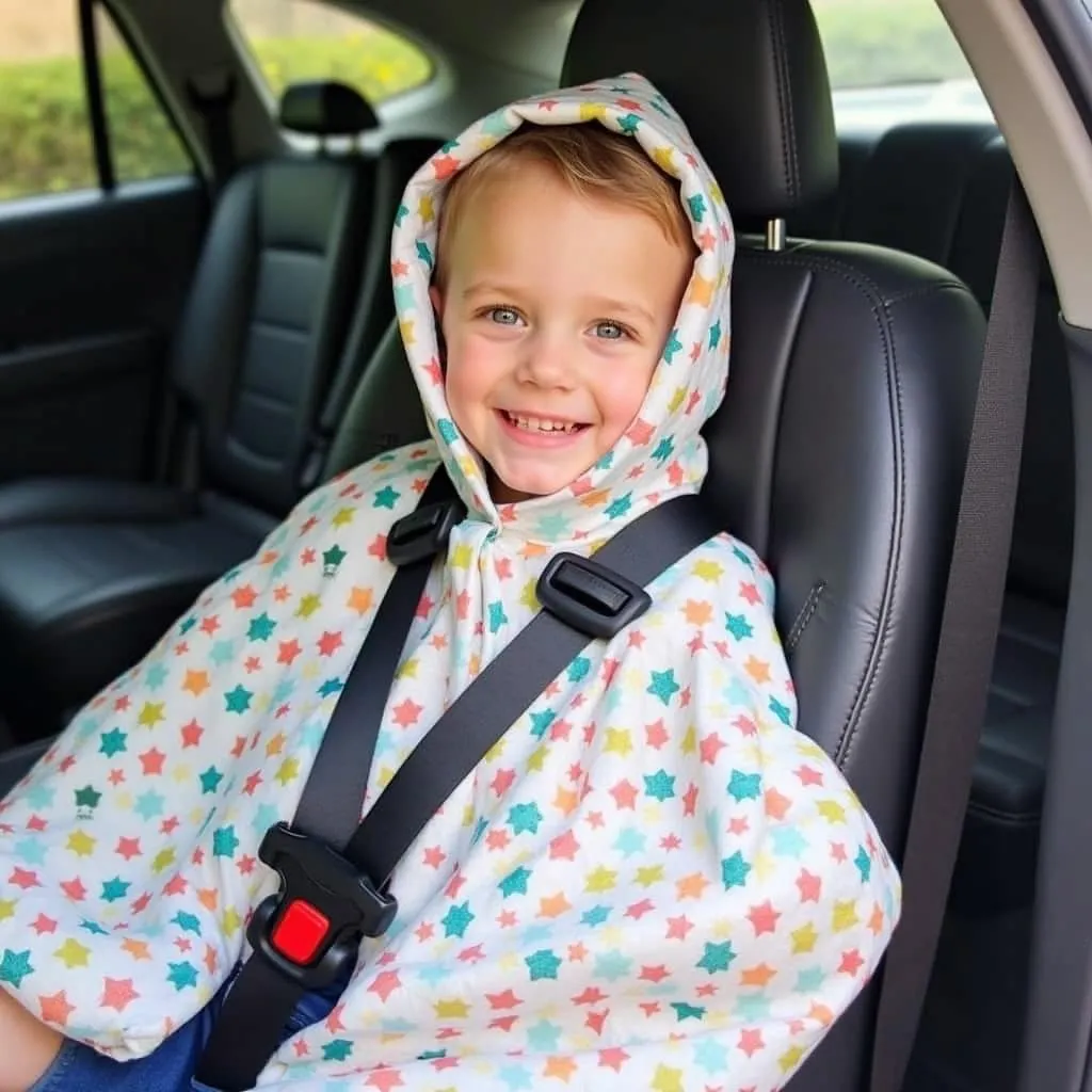 Child in Car Seat Poncho