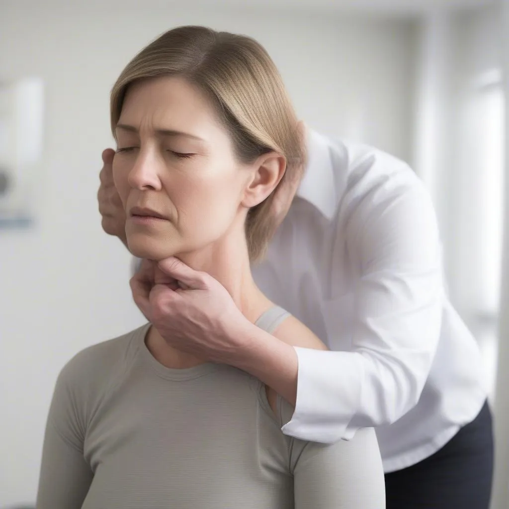 Chiropractor Treating Whiplash