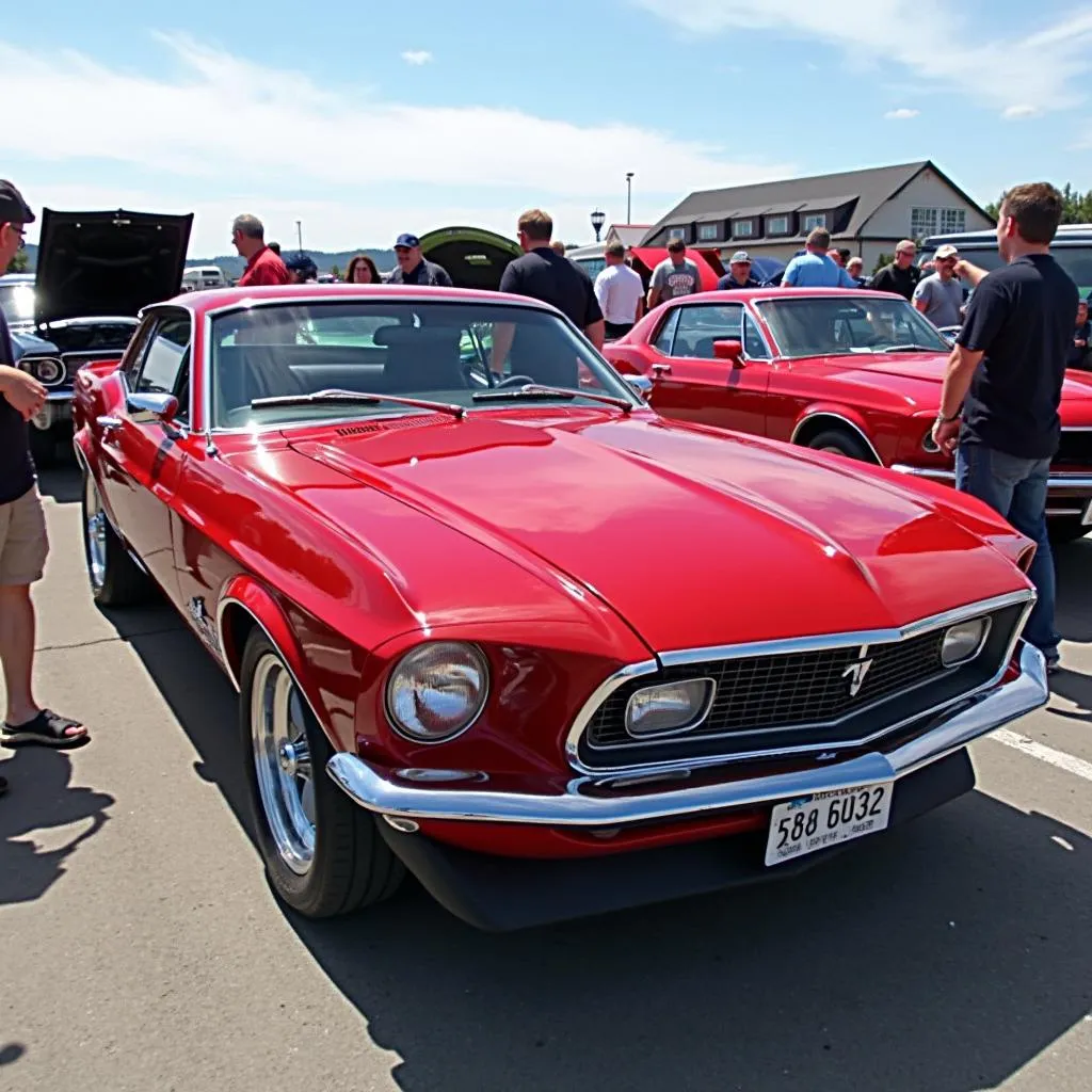 Classic American Muscle Car at Fairbanks Car Show