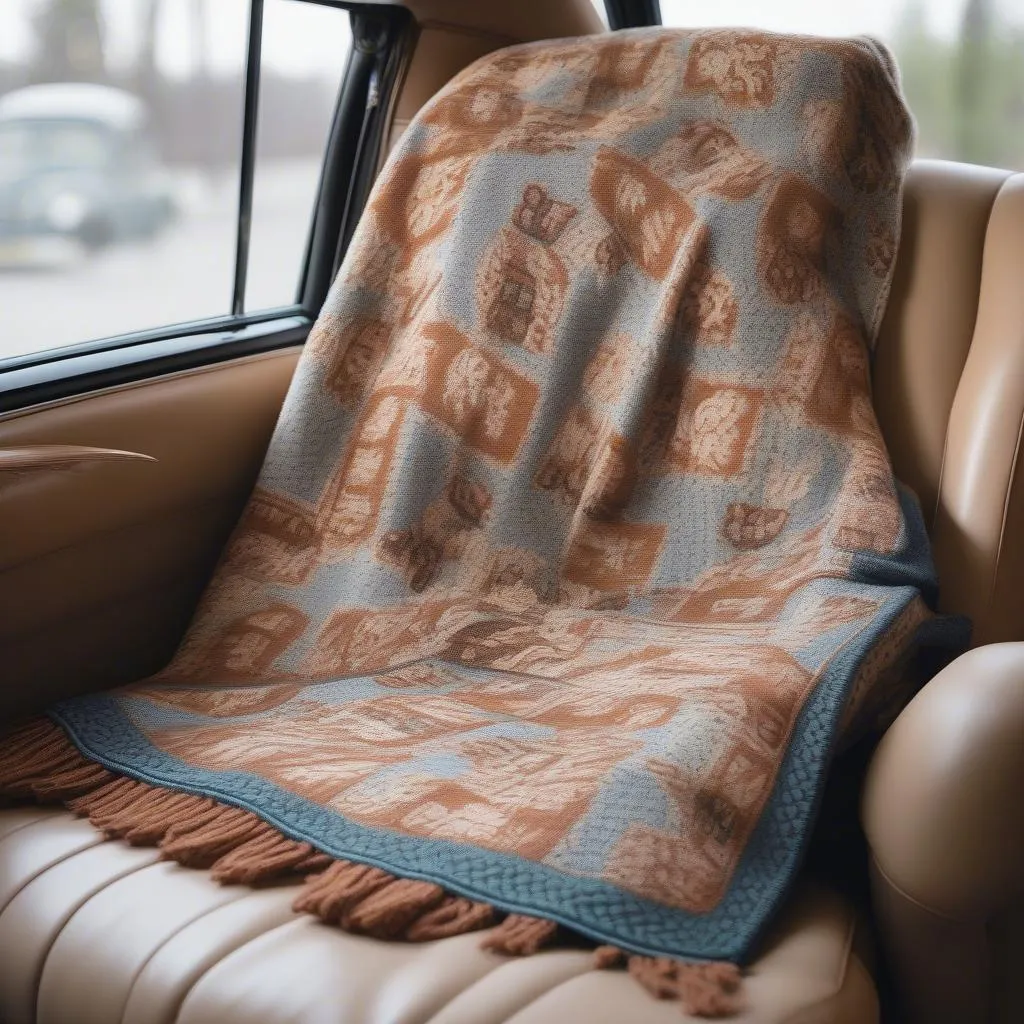 classic car blanket vintage