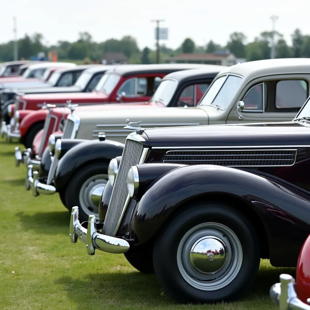 Classic Cars on display