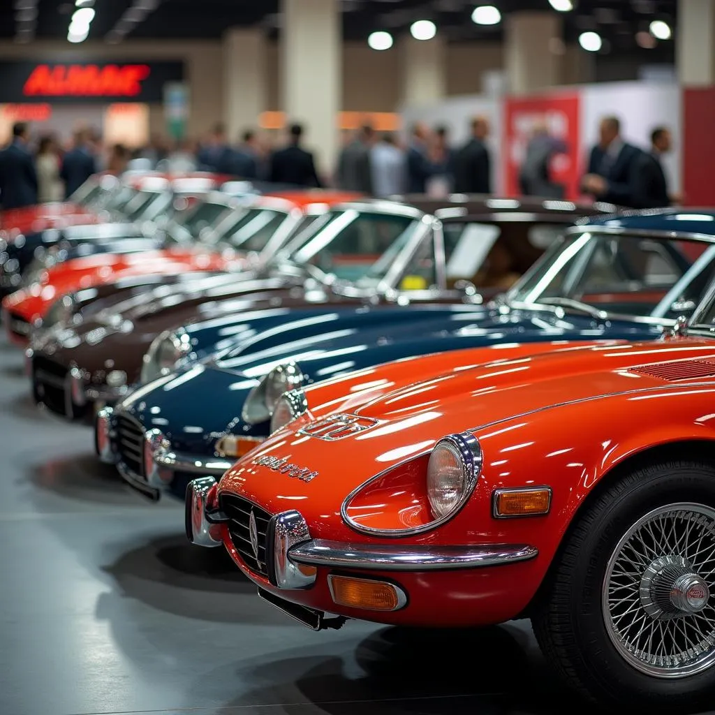 Classic Sports Cars on Display