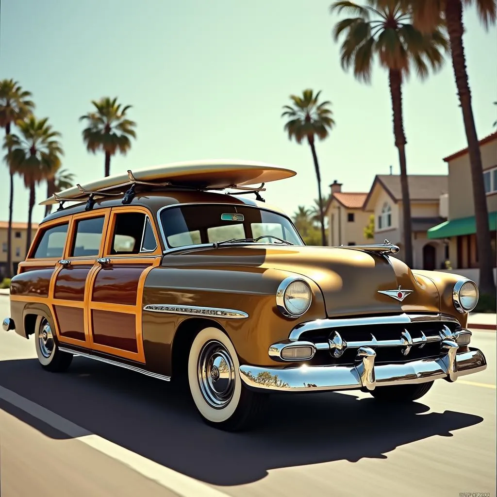 Classic Woodie Station Wagon