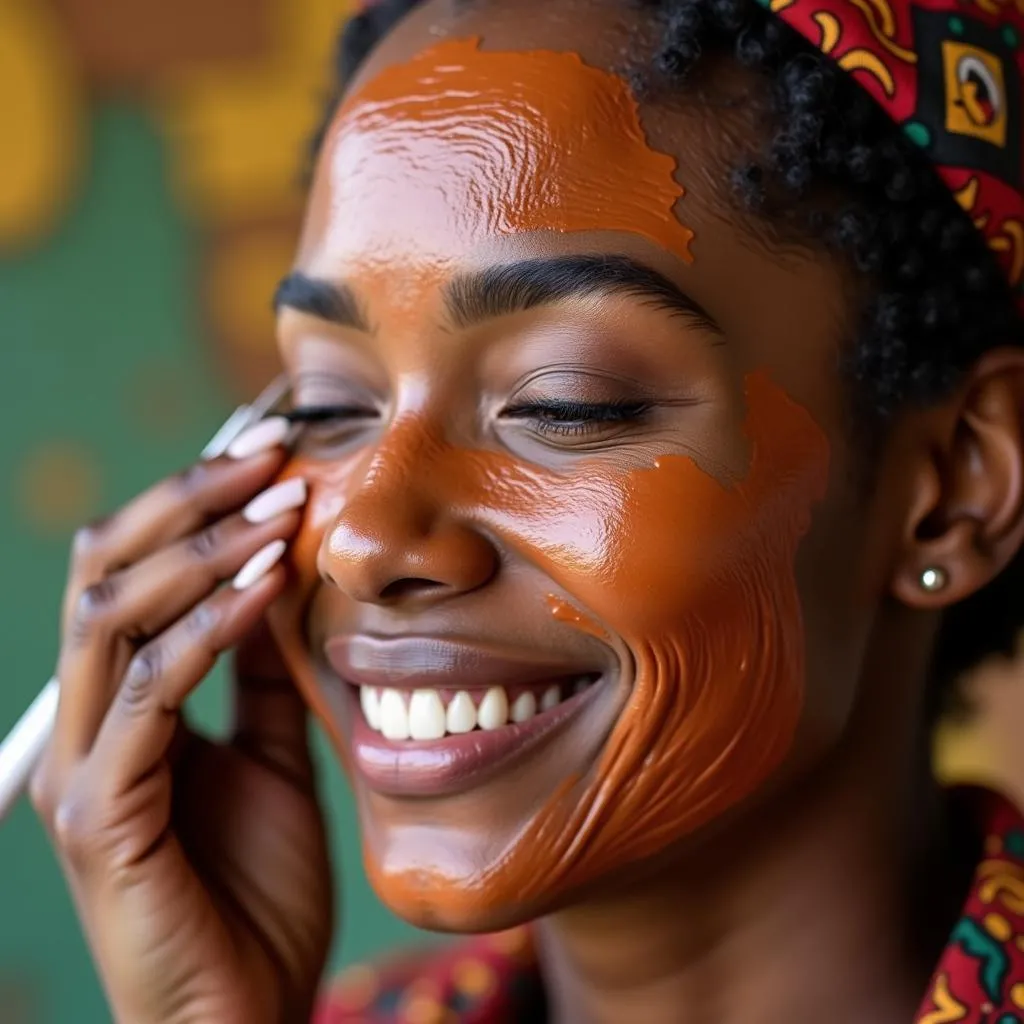 African Clay Face Mask for Glowing Skin