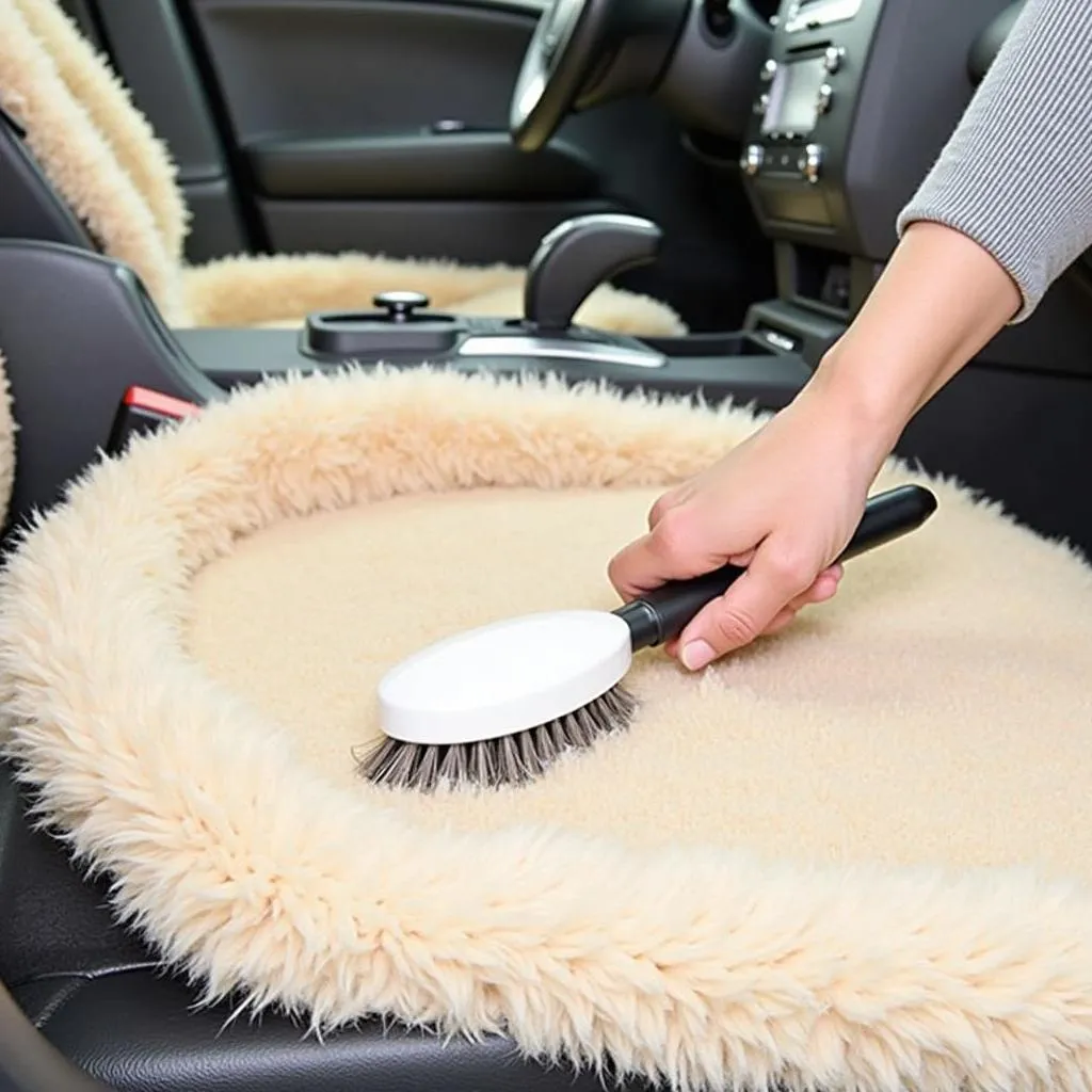 Cleaning Imitation Sheepskin Car Seat Covers