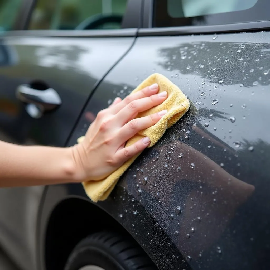 Cleaning Oil Stain with Soap