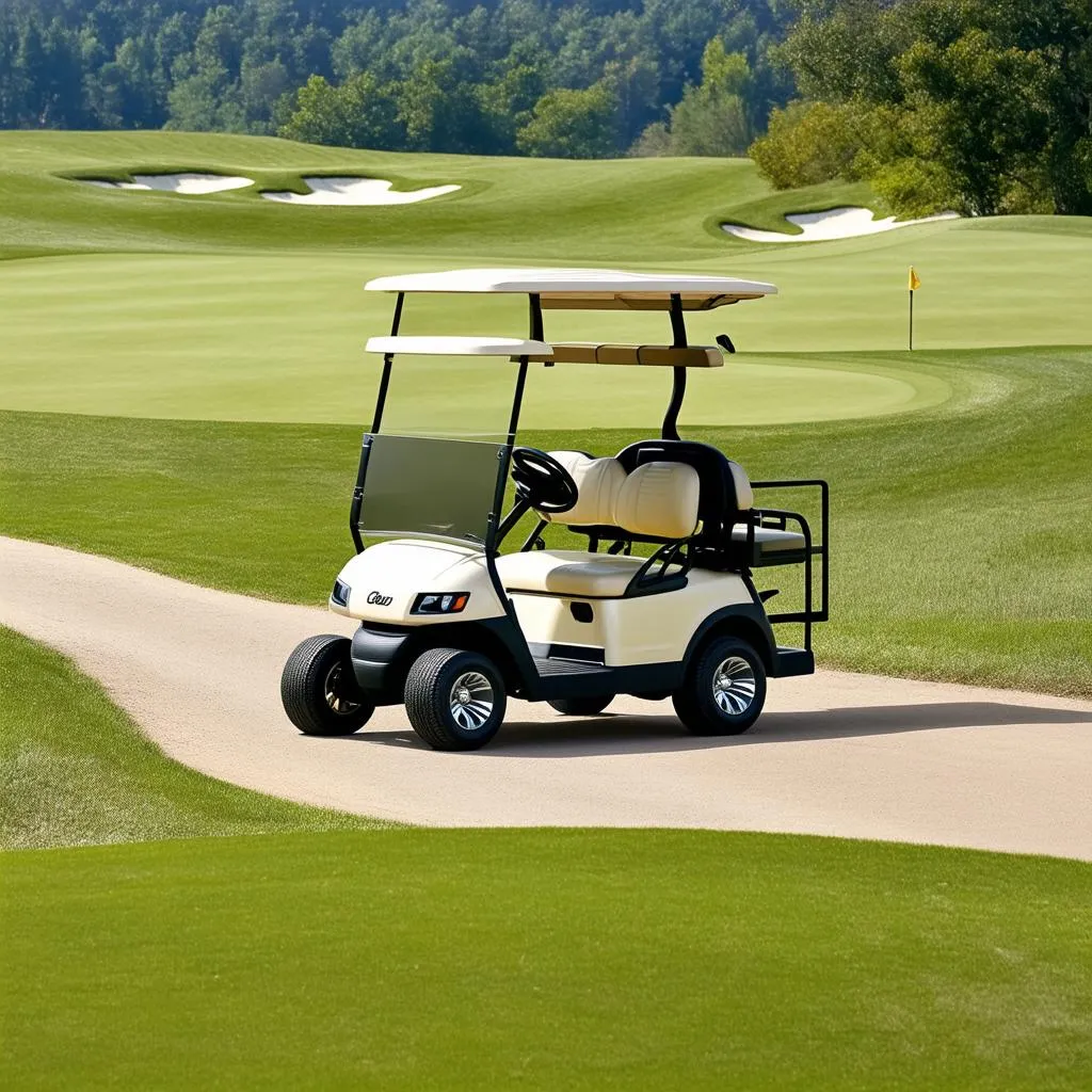 Golf Cart on a Path