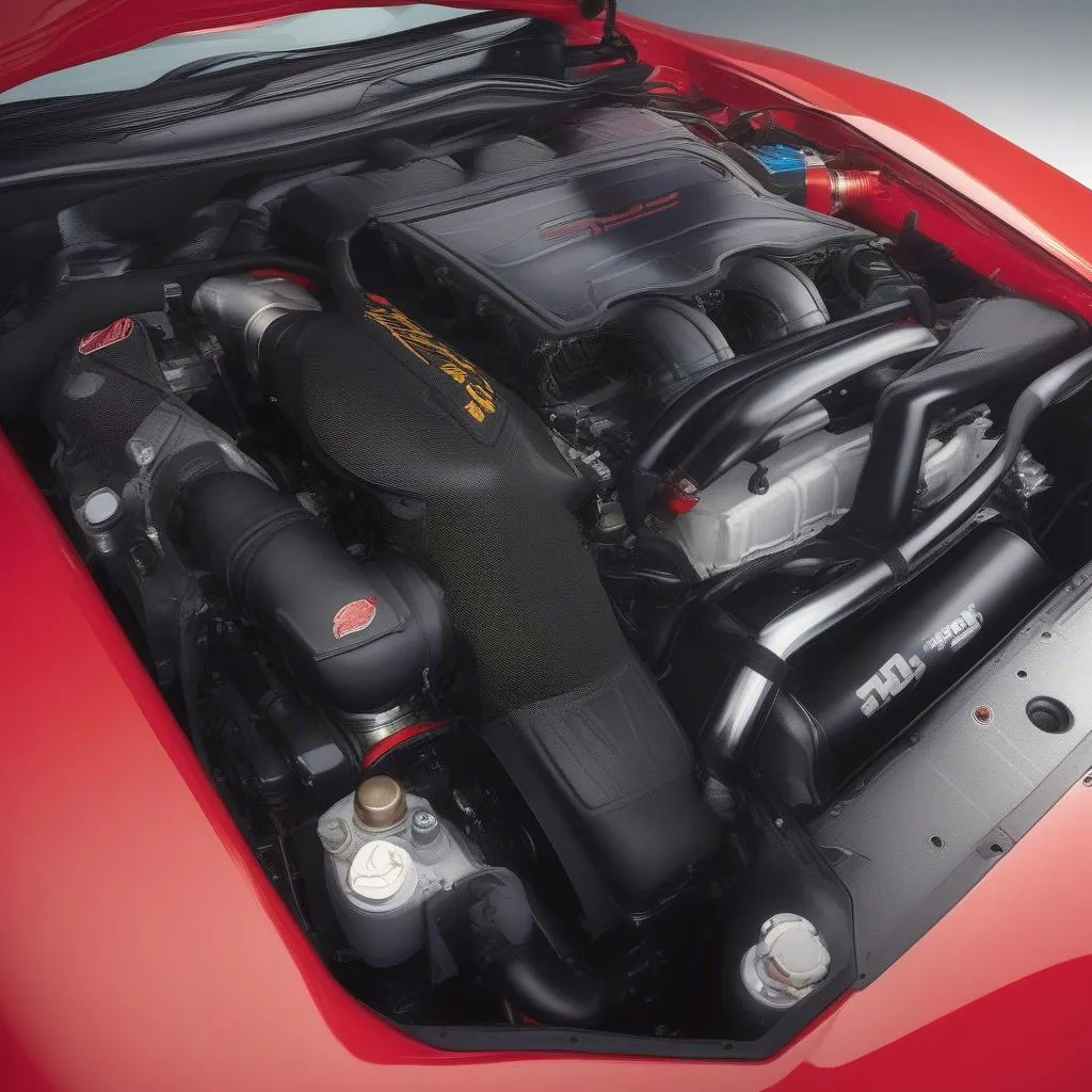 Corvette C4 Indy Pace Car engine bay