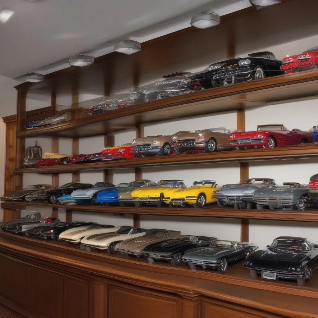 Corvette model car collection