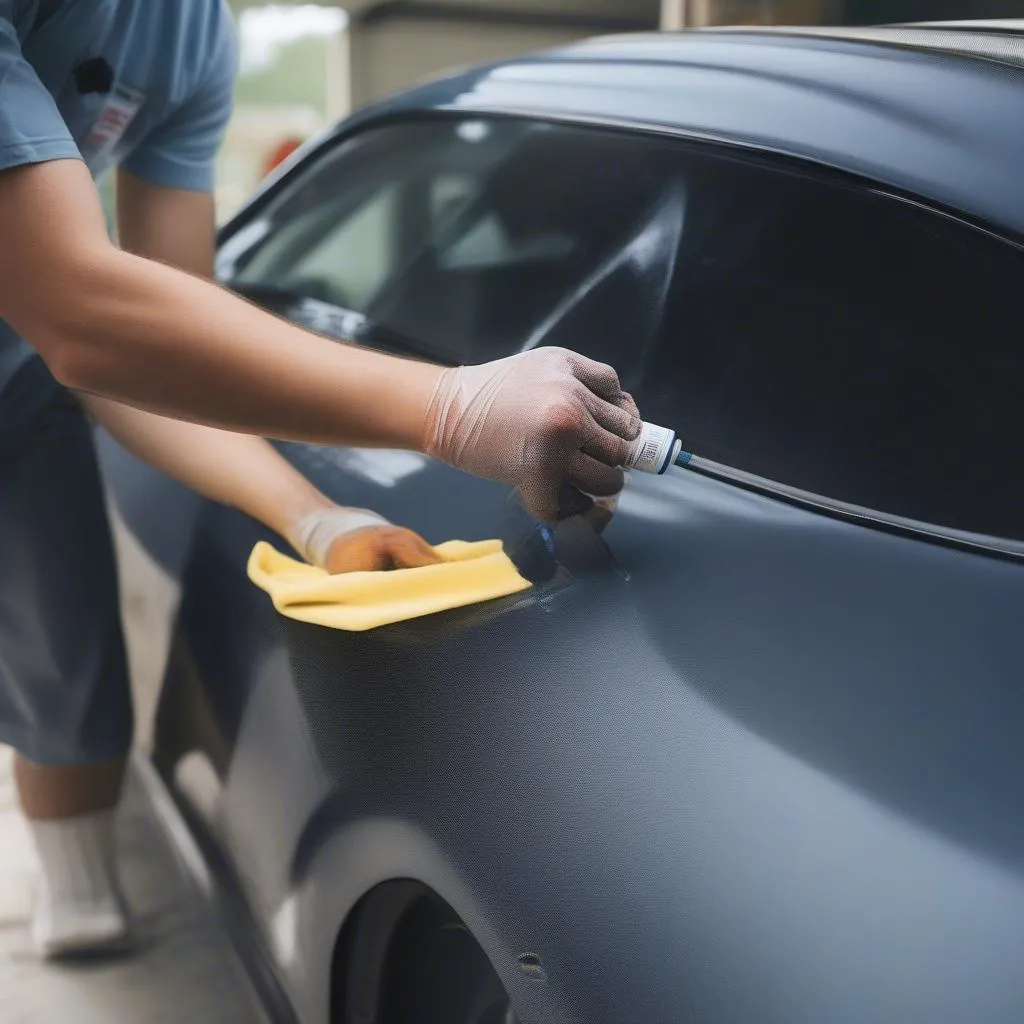 Professional Detailer Applying CQuartz 3.0