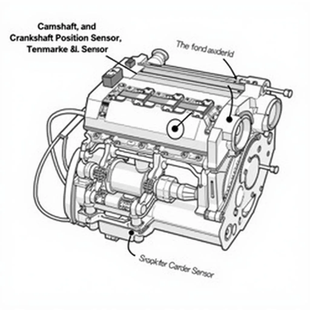 Camshaft and Crankshaft Position Sensors Illustration