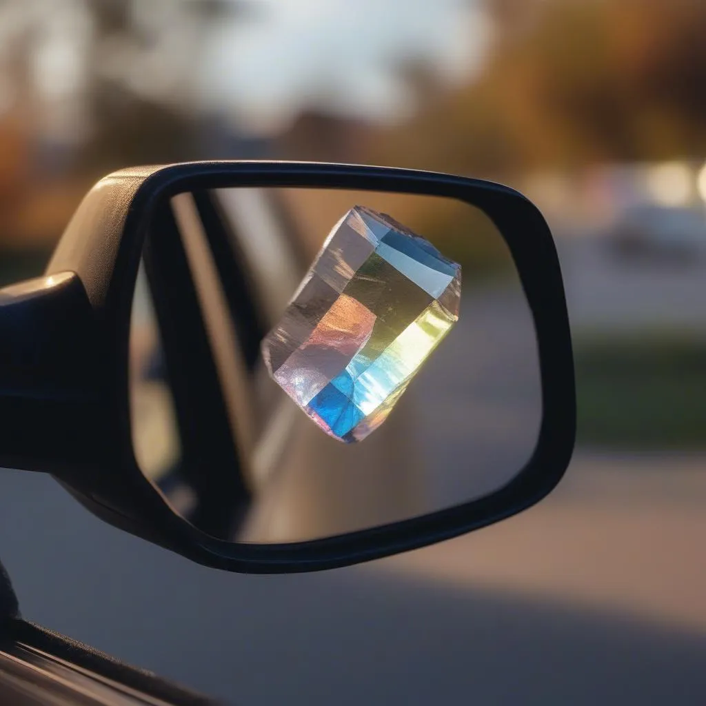 crystal-hanging-from-rearview-mirror