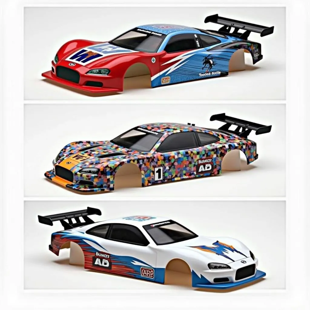 Custom Painted Touring Car Bodies