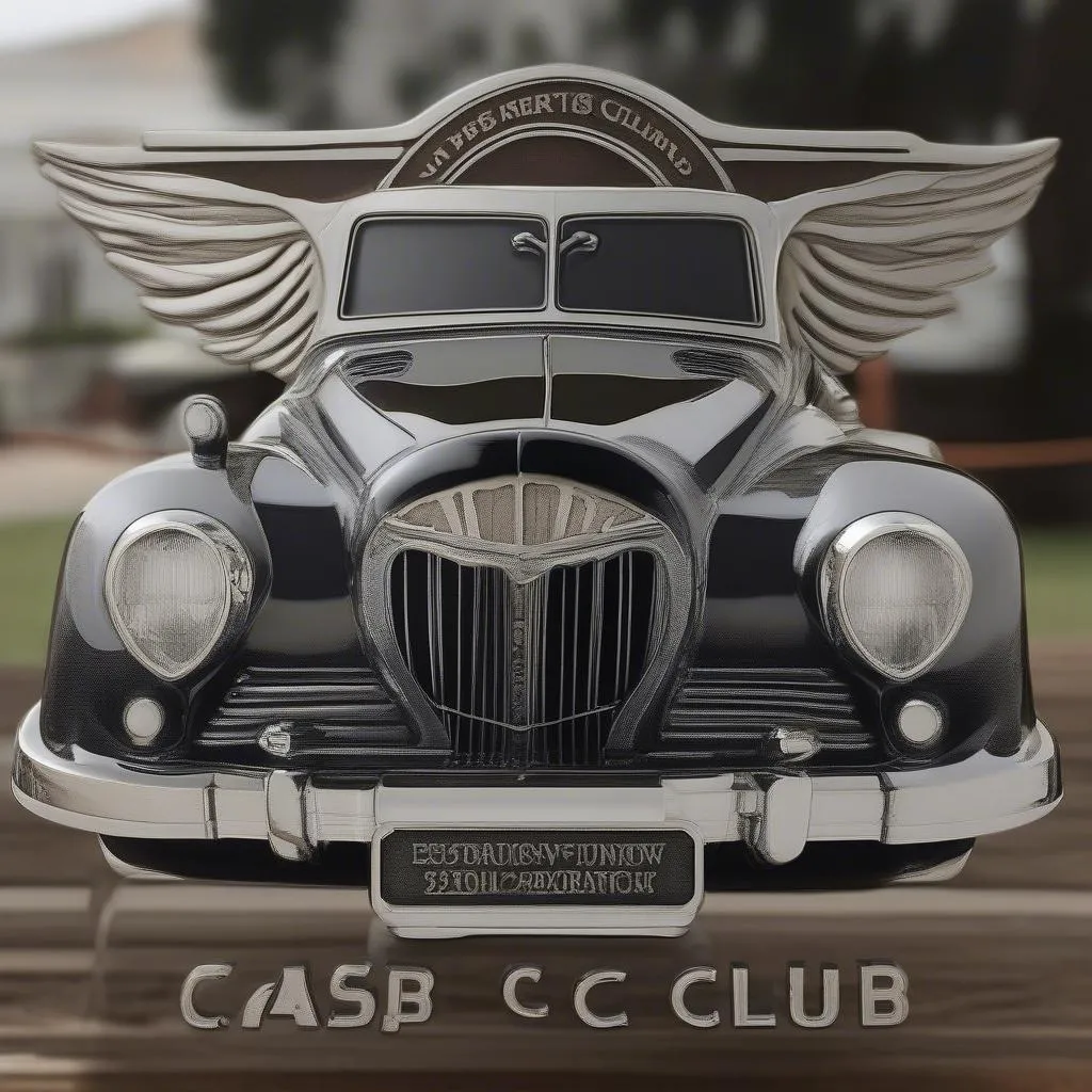 Classic Car Club Plaque