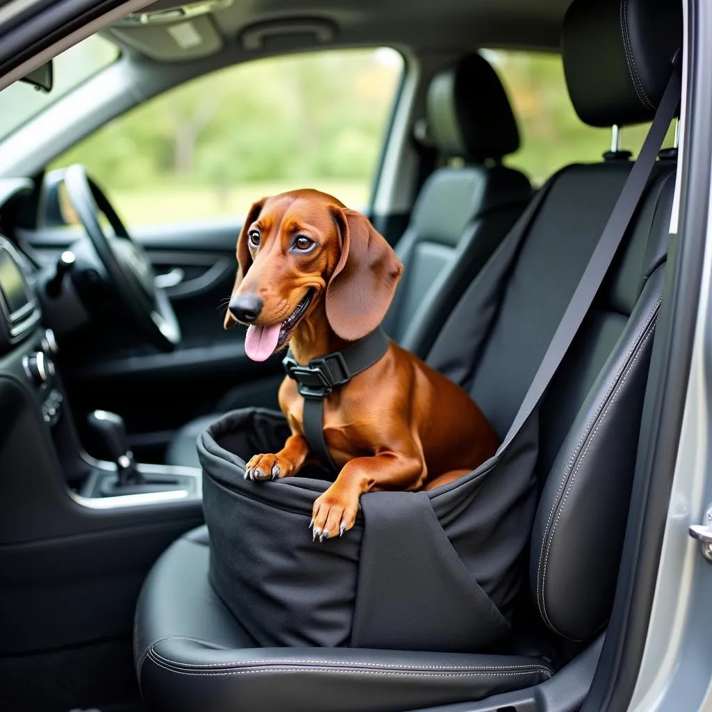 Dachshund Car Booster Seat Crash Test