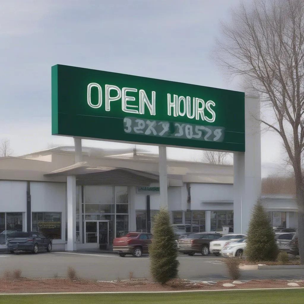 Dealership Open Sign