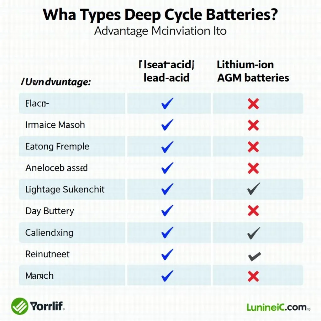 Types of Deep Cycle Batteries