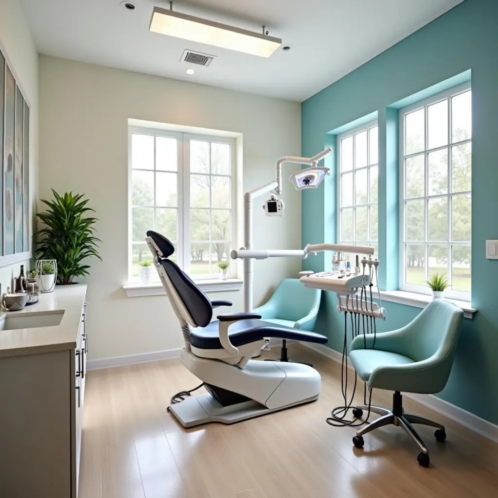 Modern dental office interior