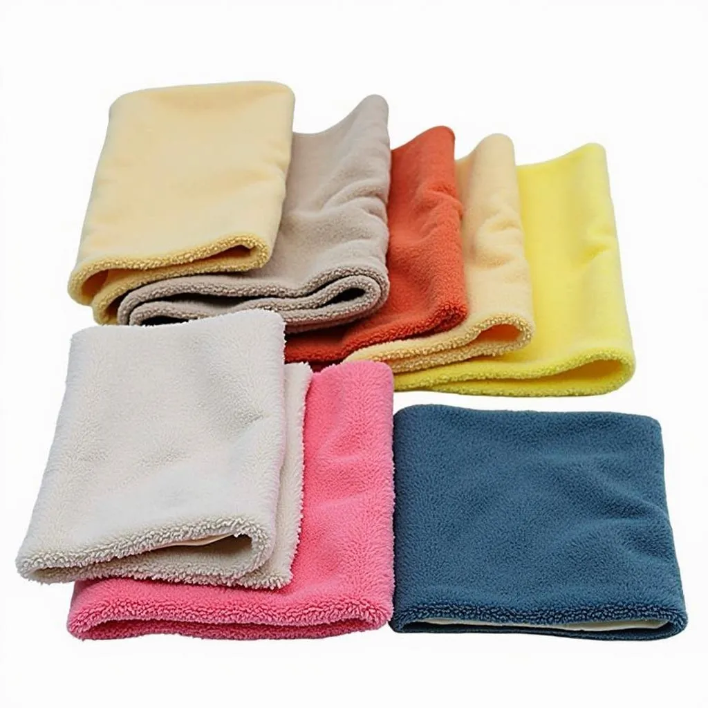 Different types of chamois leather cloths