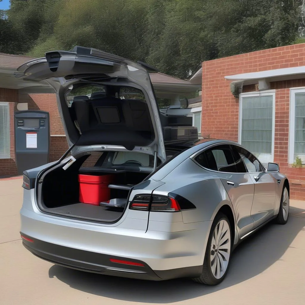 Tesla with disabled car accessories