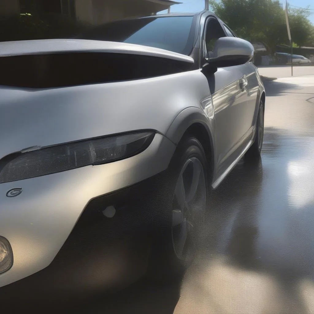 A Perfectly Clean and Shiny Car After a DIY Hand Car Wash