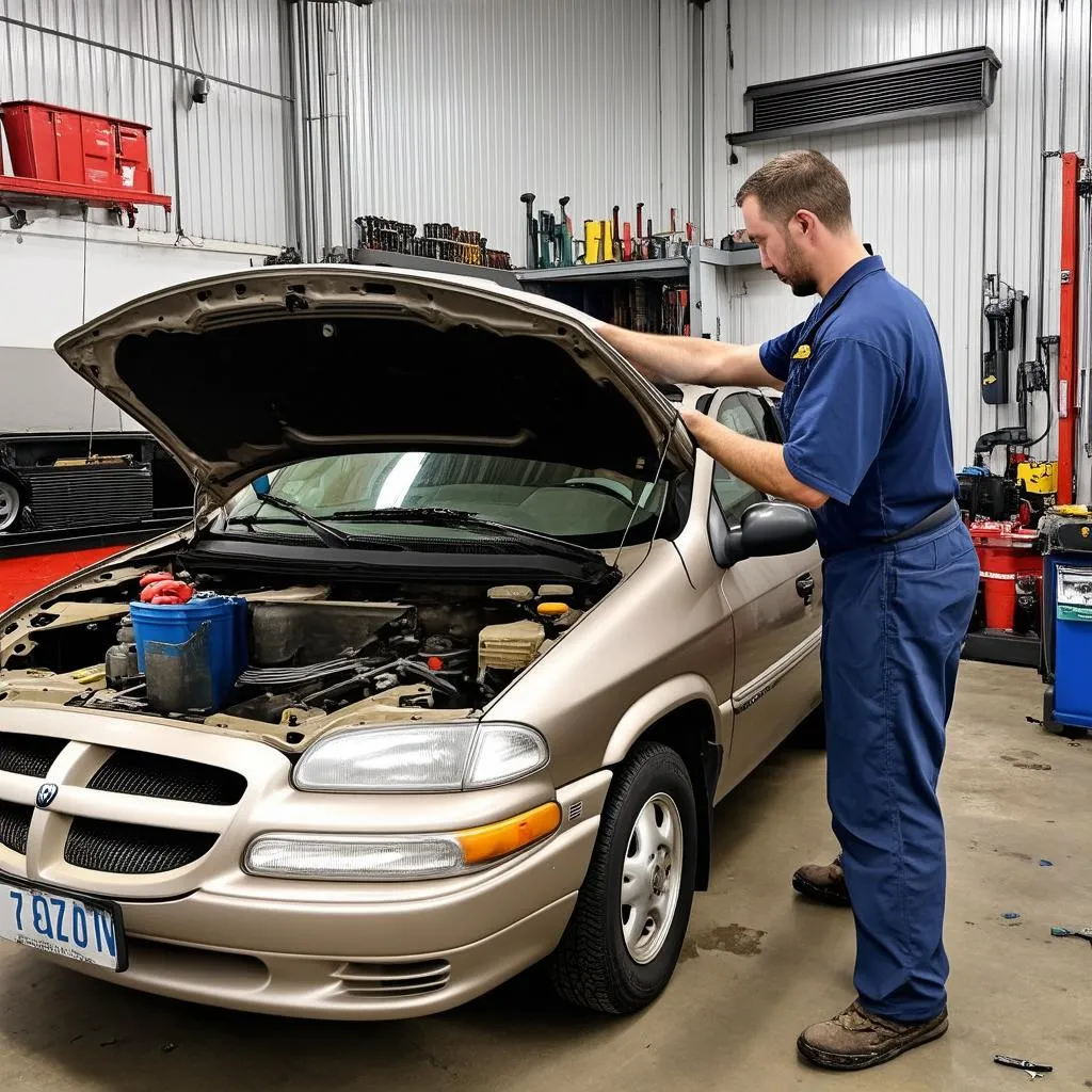 1997-dodge-caravan-repair-shop