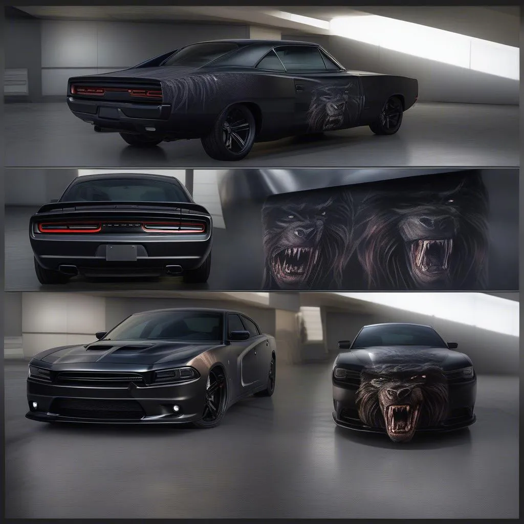 Dodge Charger with Creature Wrap