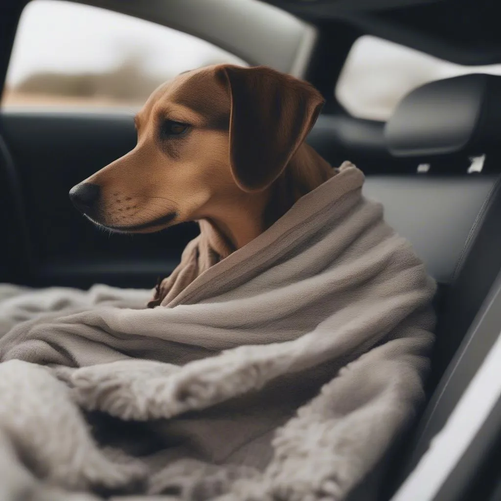 Dog car seat comfort